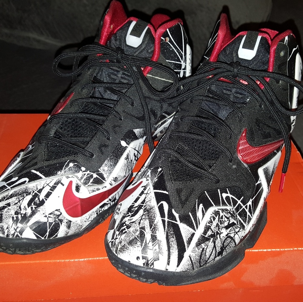 Nike shoes - Graffiti Lebron James